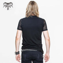 Load image into Gallery viewer, TT060 everyday summer men partition diamond mesh T-shirt