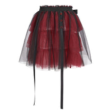 Load image into Gallery viewer, SKT147 Punk Rock Black and Red One Piece Women's Skirt