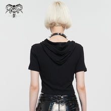 Load image into Gallery viewer, TT205 Everyday Short Sleeve Super Short Women Hoodie