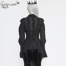 Load image into Gallery viewer, ESHT009 Wave striped hollow out blouse