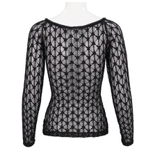 Load image into Gallery viewer, TT190 Gothic translucent Stretch Long Sleeve Women's T-Shirt