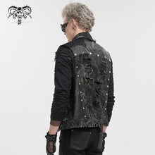 Load image into Gallery viewer, WT072 Punk tie-dye hand-painted decadent vest