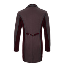 Load image into Gallery viewer, CT17402 wine Gothic men dress coat