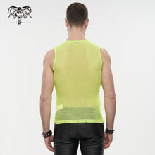 Load image into Gallery viewer, TT19703 iridescent Diamond-shaped net basic style men vest