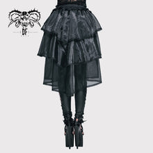 Load image into Gallery viewer, SKT016 Gothic elastic waist organza swing multi-layer lace sexy ladies puffy half skirt