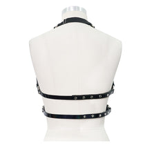 Load image into Gallery viewer, AS071 dream color punk fantasy leather slim women halterneck body harness