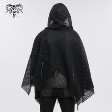 Load image into Gallery viewer, CA033 punk mesh asymmetric shawl