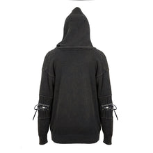 Load image into Gallery viewer, SR009 devil fashion everyday clothing newest style winter black punk men hooded sweater