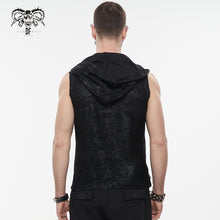 Load image into Gallery viewer, TT201 PUNK Sleeveless men Hoodie with chains