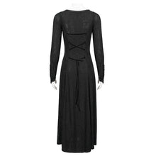 Load image into Gallery viewer, SKT144 gothic dark pattern long sleeve long dress
