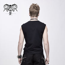 Load image into Gallery viewer, TT126 coarse grain woolen tied with rope cotton punk men vest