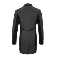 Load image into Gallery viewer, CT17401 black Gothic men dress coat