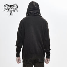 Load image into Gallery viewer, SR009 devil fashion everyday clothing newest style winter black punk men hooded sweater