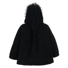 Load image into Gallery viewer, CA02901 Quilted black velvet shawl
