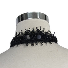 Load image into Gallery viewer, AS02701 Gothic black Paisley men lace bow tie for shirts