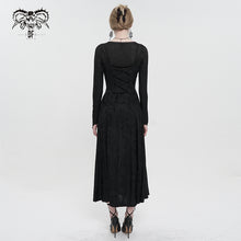 Load image into Gallery viewer, SKT144 gothic dark pattern long sleeve long dress