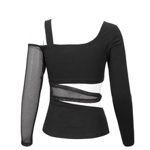 Load image into Gallery viewer, TT175 Hollow out waist Bandage strapless long-sleeved T-shirt