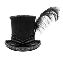 Load image into Gallery viewer, AS069 Gothic gentleman feather high quality spiked woolen top hats