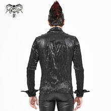 Load image into Gallery viewer, SHT067 Punk shiny pleated basic style men shirts