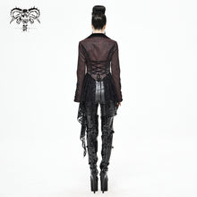 Load image into Gallery viewer, CT170 Wavy pattern Gothic Short Jacket with Detachable Hem