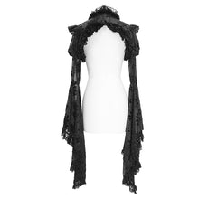 Load image into Gallery viewer, ECA008 sexy women big flared sleeves super short gothic lace shawl