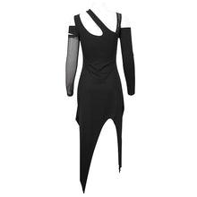 Load image into Gallery viewer, SKT132 Punk asymmetrical faked metal ghost hand dress