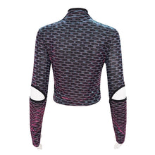 Load image into Gallery viewer, TT220 Cyberpunk dream color mesh Long Sleeve Women's T-Shirt