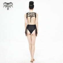 Load image into Gallery viewer, SST001 Gothic lace stitching one-piece swimsuit