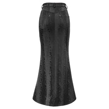 Load image into Gallery viewer, SKT124 Snakeskin pattern symmetrical slit skirt