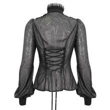 Load image into Gallery viewer, SHT090 see-through pattern gothic shirt