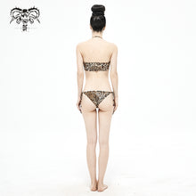 Load image into Gallery viewer, SST017 Leopard printed swimsuit set
