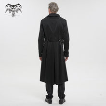 Load image into Gallery viewer, CT196 gothic basic style dark pattern leather trench coat