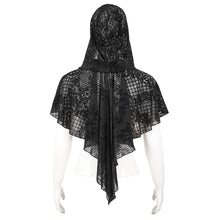 Load image into Gallery viewer, CA027 Flower mesh thin gothic women shawl