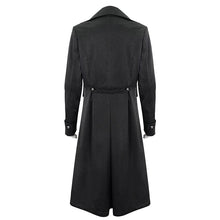Load image into Gallery viewer, CT196 gothic basic style dark pattern leather trench coat