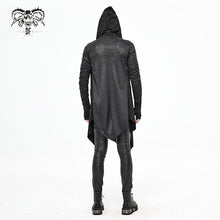 Load image into Gallery viewer, CT172 Dark hooded knit coat printed men Cardigan