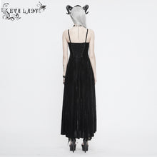 Load image into Gallery viewer, ESKT032 Burgundy Gothic Sling Dress