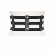 Load image into Gallery viewer, AS096 Punk three horizontal metal buckle girdle