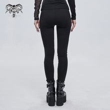 Load image into Gallery viewer, PT148 Ripped spider web printed asymmetrical leggings
