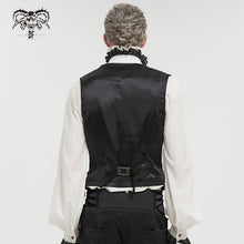 Load image into Gallery viewer, WT07001 Gothic dark pattern black vest (with brooch)