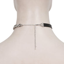 Load image into Gallery viewer, AS136 punk women adjustable chain Spider web metal asymmetric choker