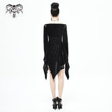 Load image into Gallery viewer, SKT121 flat shoulder deep V daily life gothic dress