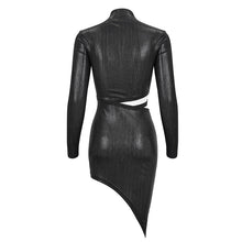 Load image into Gallery viewer, SKT154 fine-grained glossy asymmetric dress