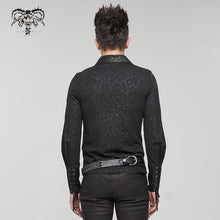 Load image into Gallery viewer, SHT089 Rubberized pattern knitted pullover shirt