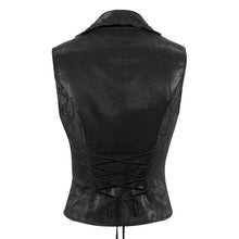Load image into Gallery viewer, WT074 Deep V multi-layer collar Gothic vest