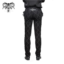 Load image into Gallery viewer, PT042 party wearing court flocking gothic patterned men trousers