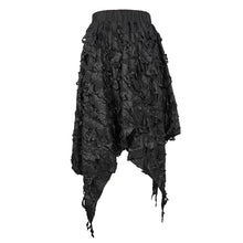 Load image into Gallery viewer, SKT130 Dark tattered sharp hem skirt