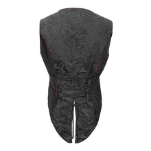 Load image into Gallery viewer, WT05601 dark fringe chinese frog buttons contrast color gothic men short waistcoats