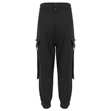 Load image into Gallery viewer, PT181 tied with rope hollow out punk women overalls