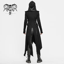 Load image into Gallery viewer, CT156 women winter fur slim punk fleece hooded long coat with loops
