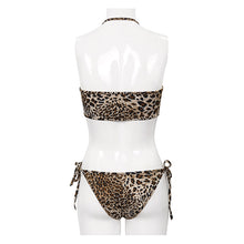 Load image into Gallery viewer, SST017 Leopard printed swimsuit set